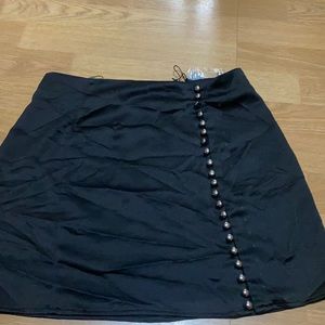 NBD mini skirt, black with back zipper